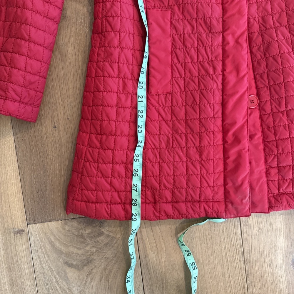 Talbots S P‎ red Quilted jacket Classic Chic Iconic Excellent Wow - Picture 7 of 8